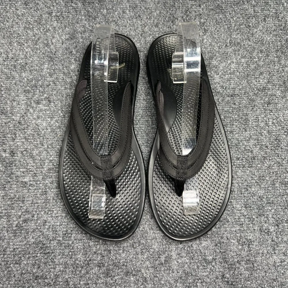 Superfeet Sandals Women's 11 Black Athletic Comfort Plantar Fasciitis Flip Flops